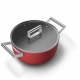Кастрюля Smeg CKFC2411RDM Кастрюля Smeg CKFC2411RDM