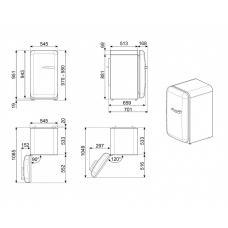 Холодильник SMEG FAB10LBL6