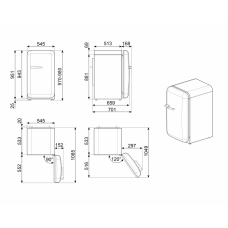 Холодильник SMEG FAB10RWH6