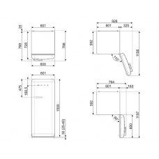 Холодильник SMEG FAB28RCR6