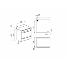 Варочный центр SMEG TR90IGR