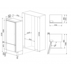 Холодильник SMEG RBM36LNI