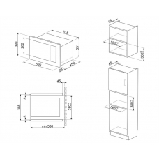 Микроволновая печь SMEG FMI625CTI Микроволновая печь SMEG FMI625CTI