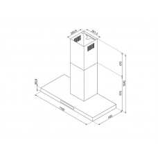 Вытяжка SMEG KBT110BL Вытяжка SMEG KBT110BL
