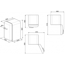 Холодильник SMEG FAB10LOR6