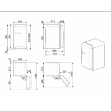 Холодильник SMEG FAB10LWH6