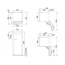 Холодильник SMEG FAB28RDBB3