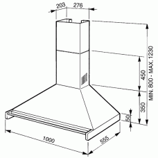 Витяжка SMEG KD100NE