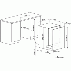 Посудомийна машина SMEG STLA825B-1