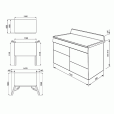 Варочный центр SMEG TR4110RW1