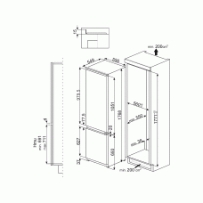 Холодильник SMEG CD7276NLD2P1