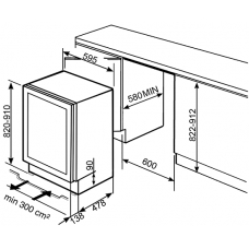 Винна шафа SMEG CVI338RWX2