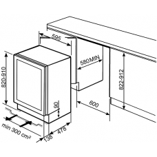 Винна шафа SMEG CVI638LWN3