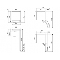 Холодильник SMEG FAB28RDBLV5