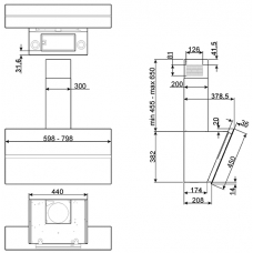 Витяжка SMEG KCV80BE2