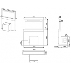 Витяжка SMEG KDD90VXSE