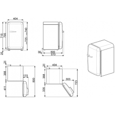 Міні-бар SMEG FAB5RRD6