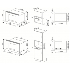 Микроволновая печь SMEG MP722AO