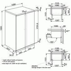 Холодильник SMEG RF354RX