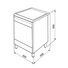 Варочный центр SMEG CO68GMP9