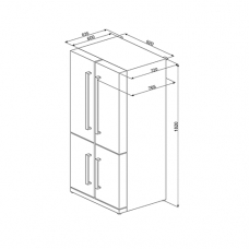 Холодильник Side-by-Side SMEG FQ60NPE
