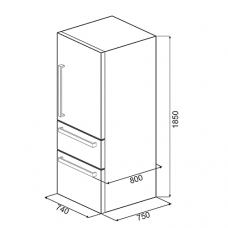 Холодильник SMEG FT41BXE