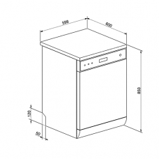 Посудомийна машина SMEG LP364XT Посудомийна машина SMEG LP364XT