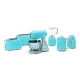 Тостер на 2 скибочки SMEG TSF01PBEU