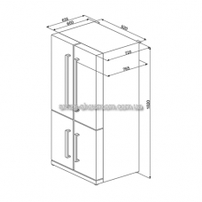 Холодильник Side-by-Side SMEG FQ60BPE