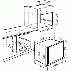 Духова шафа SMEG SF6603NRE